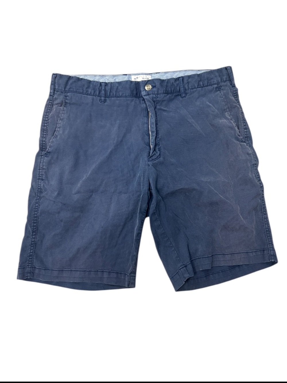 Peter Millar Navy Flat Front Cotton Shorts Size 35